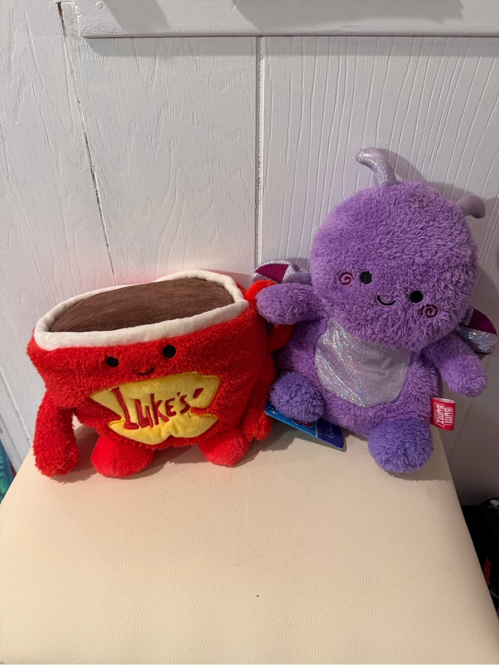 Purple Plush Dragon Stuffed Toy - Soft Cuddly Plush